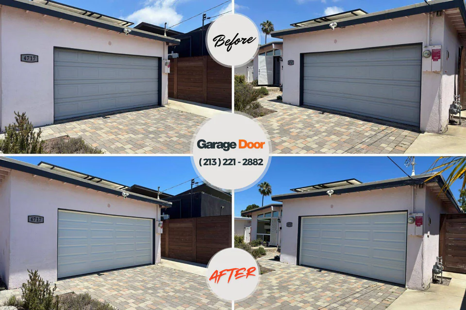 Before and after: garage door installation Sixteen Mile Stand, OH